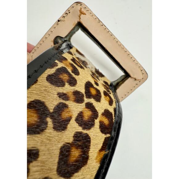 Gerard Darel Leopard Pony Hair Belt $450 size S main image 4